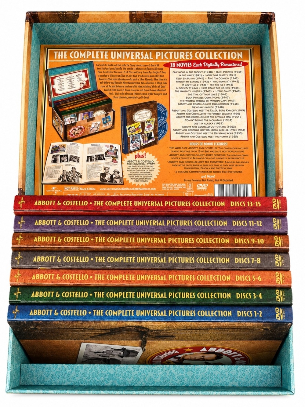 Abbott & Costello Complete Universal Pictures Collection 15 DVD Box Set 28 Films